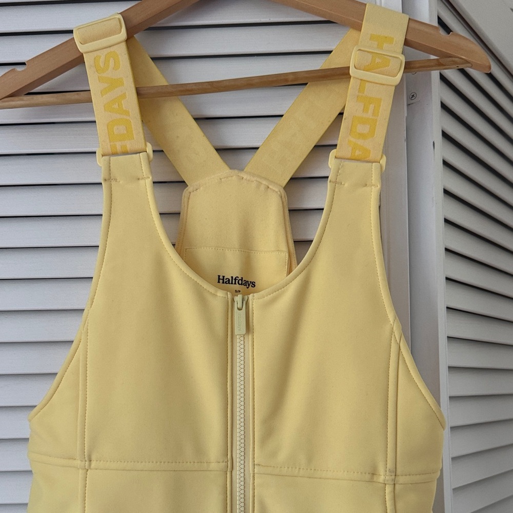 Halfdays Yellow Ski Bibs